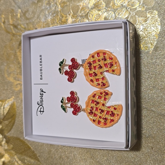 Disney x Baublebar Mickey and Minnie Pie Earrings - Picture 3 of 7
